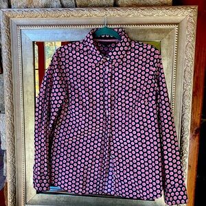 Boden Polka Dot  Blouse 100% Cotton UK size 16 US size 12. Great colors!